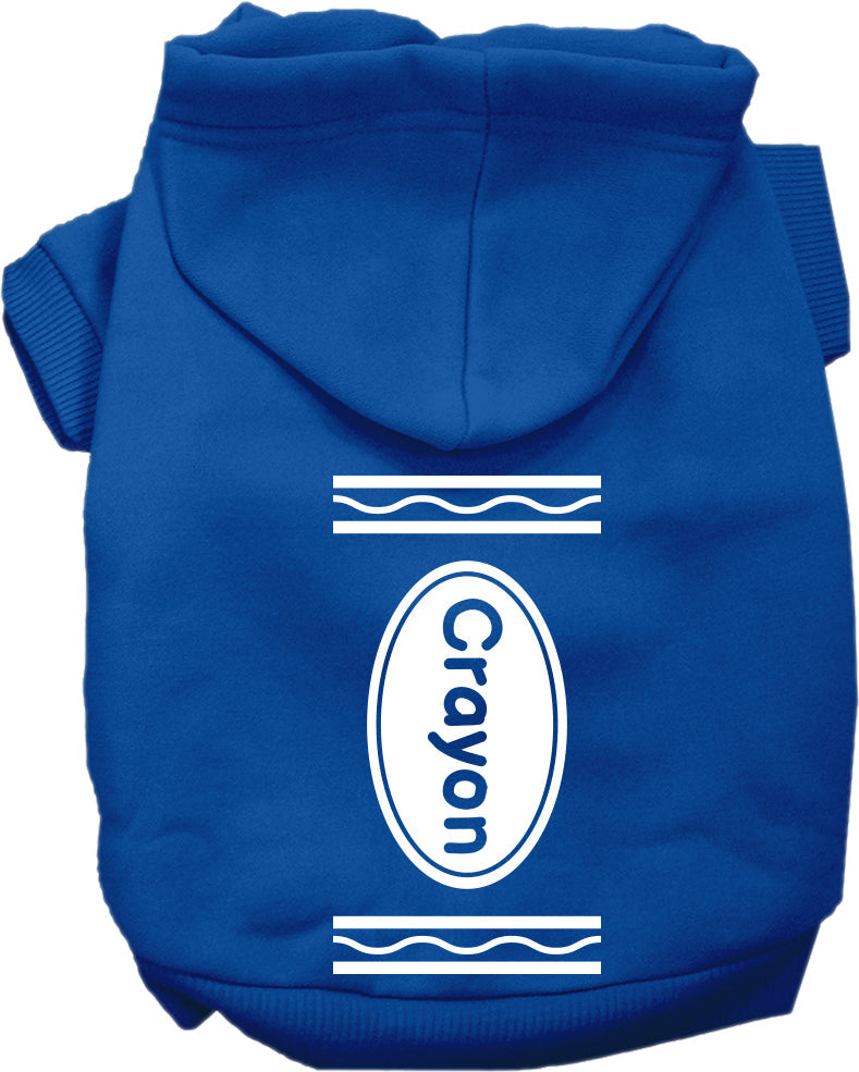 Halloween Pet Hoodie "Crayon Costume"