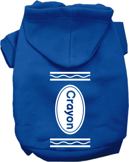 Halloween Pet Hoodie "Crayon Costume"