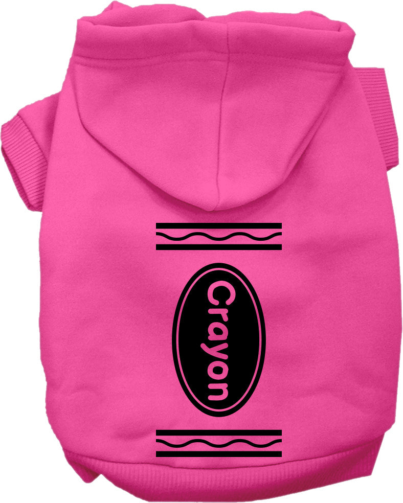 Halloween Pet Hoodie "Crayon Costume"