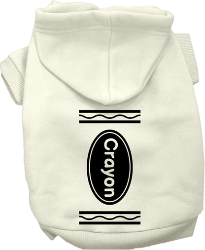 Halloween Pet Hoodie "Crayon Costume"
