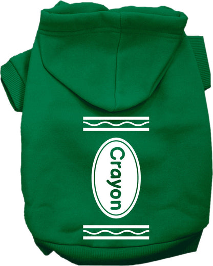 Halloween Pet Hoodie "Crayon Costume"