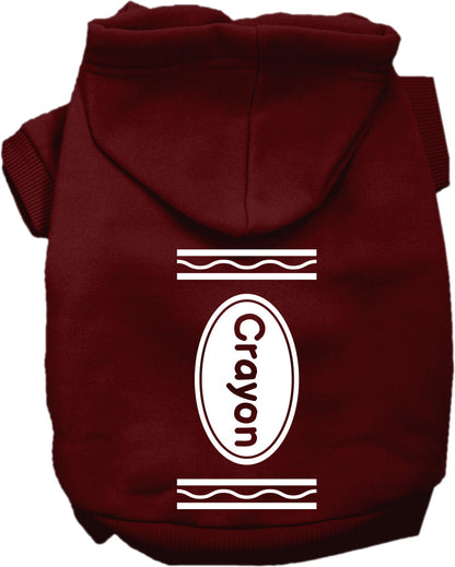 Halloween Pet Hoodie "Crayon Costume"