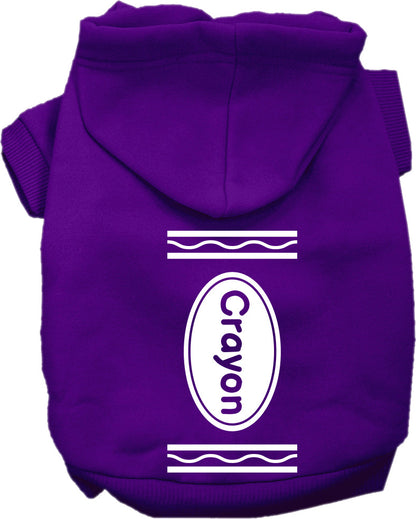 Halloween Pet Hoodie "Crayon Costume"