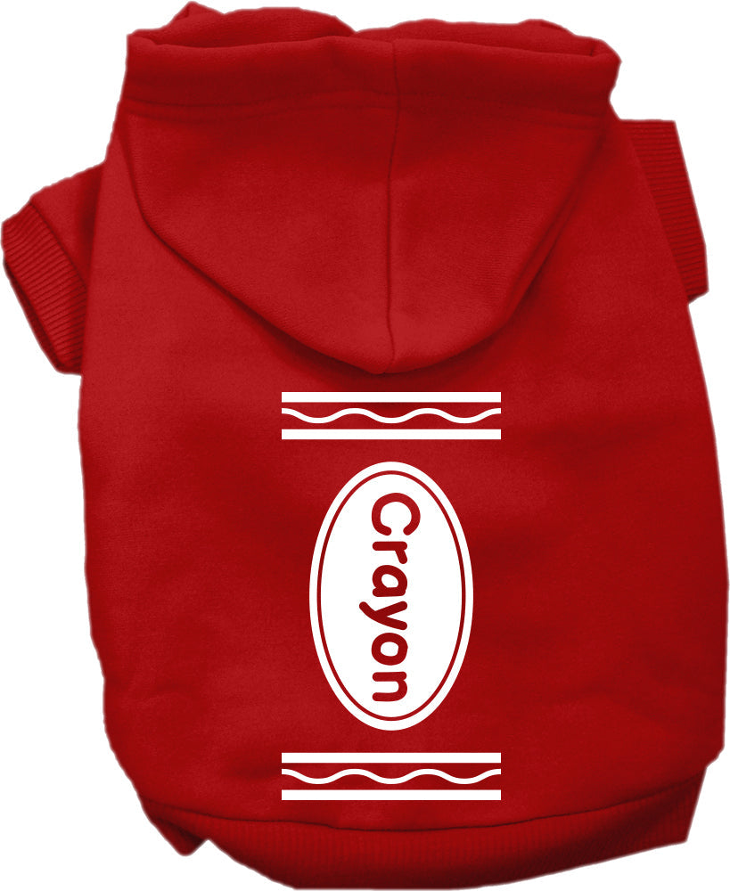 Halloween Pet Hoodie "Crayon Costume"