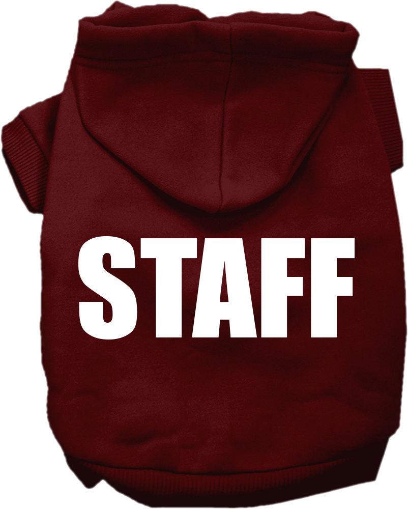 Halloween Pet Costume Hoodie Screen Printed, "Staff"