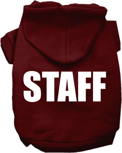 Halloween Pet Costume Hoodie Screen Printed, "Staff"