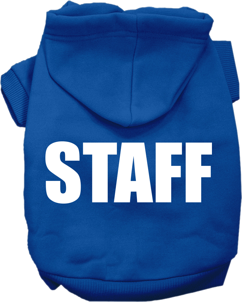 Halloween Pet Costume Hoodie Screen Printed, "Staff"