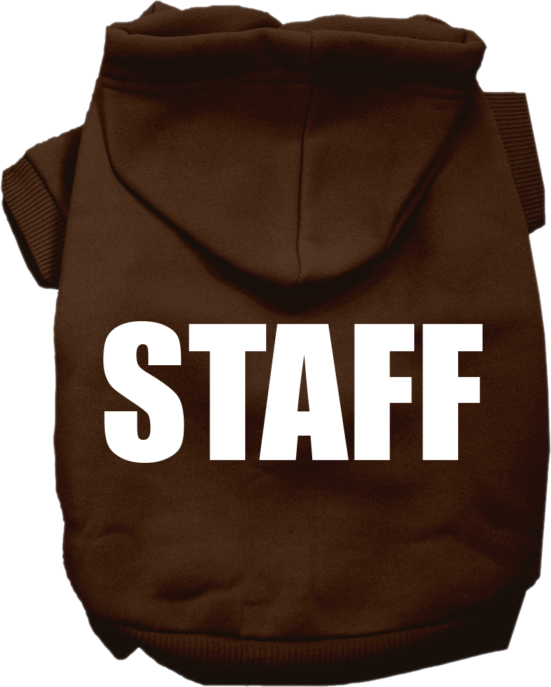 Halloween Pet Costume Hoodie Screen Printed, "Staff"