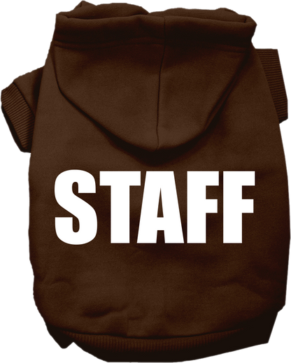 Halloween Pet Costume Hoodie Screen Printed, "Staff"