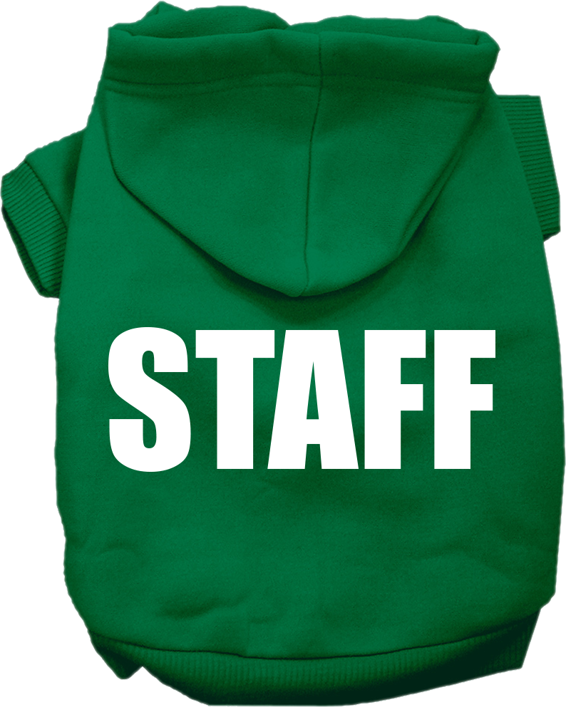 Halloween Pet Costume Hoodie Screen Printed, "Staff"