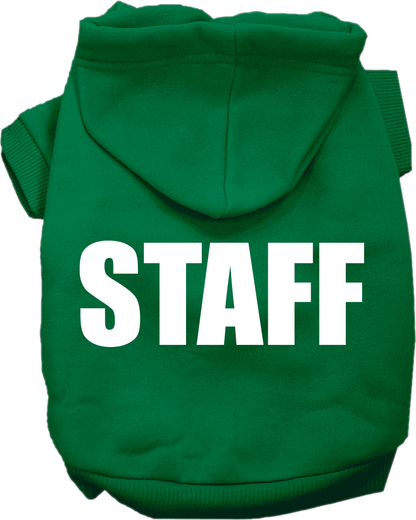Halloween Pet Costume Hoodie Screen Printed, "Staff"