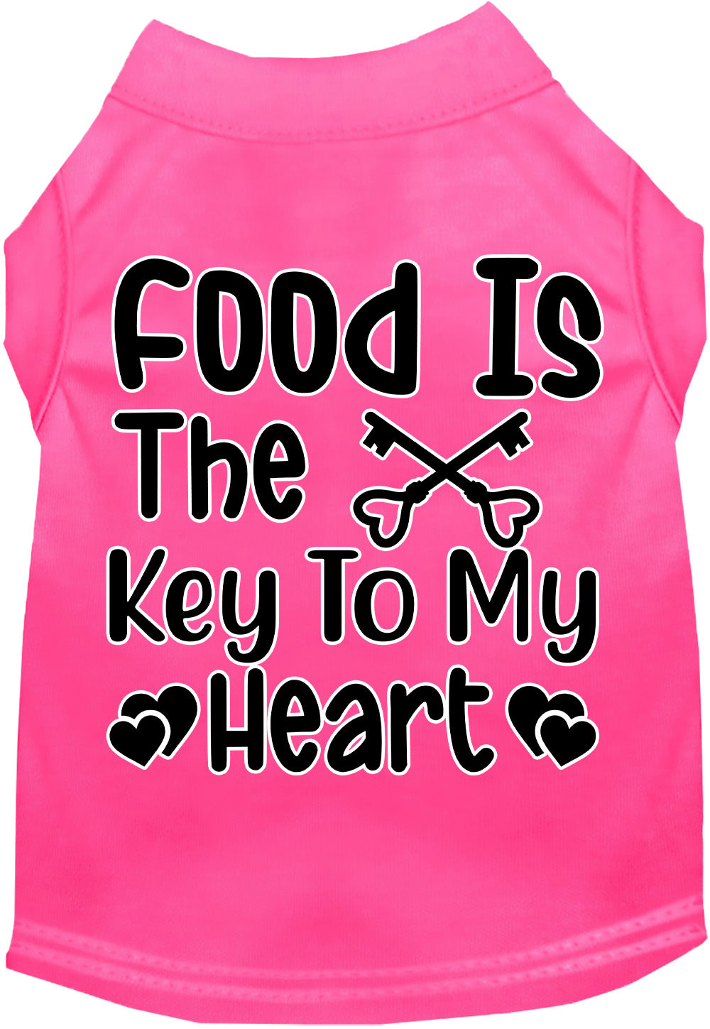 Fun Cat or Dog Shirt for Pets "Food is the Key"