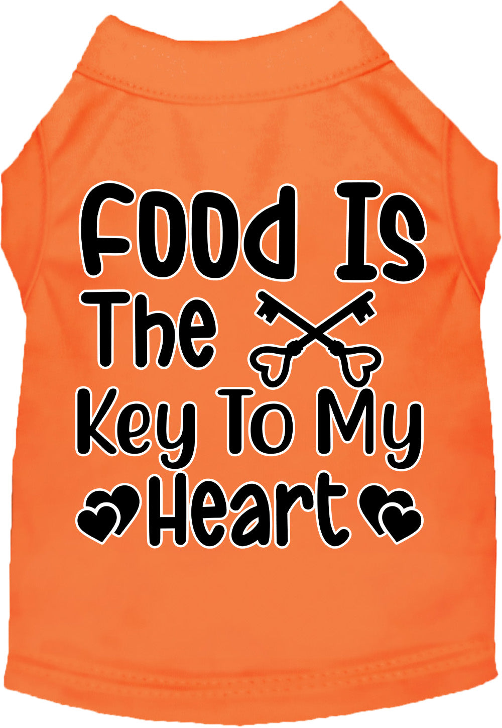 Fun Cat or Dog Shirt for Pets "Food is the Key"