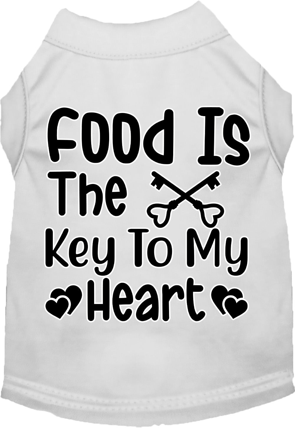 Fun Cat or Dog Shirt for Pets "Food is the Key"