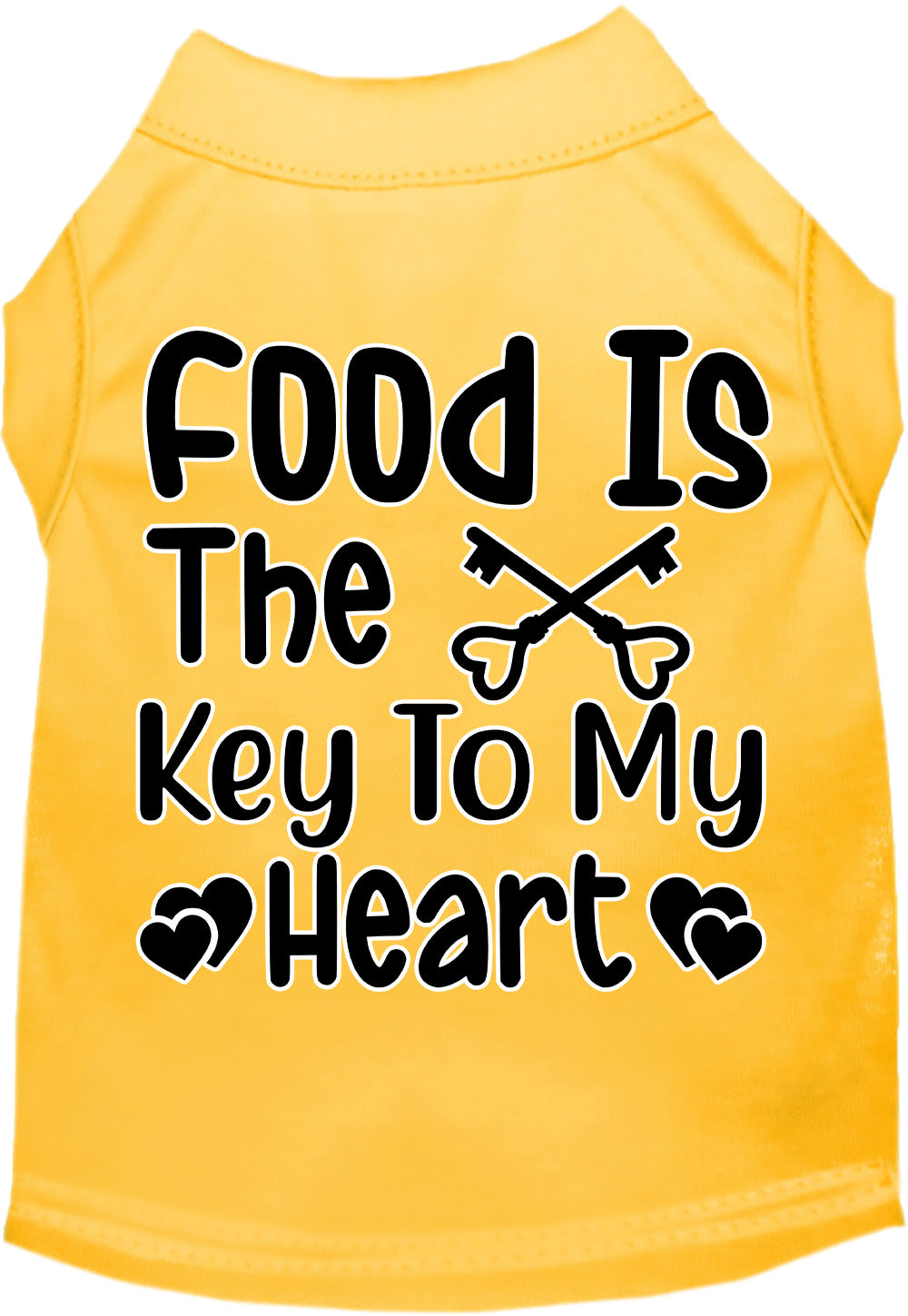 Fun Cat or Dog Shirt for Pets "Food is the Key"