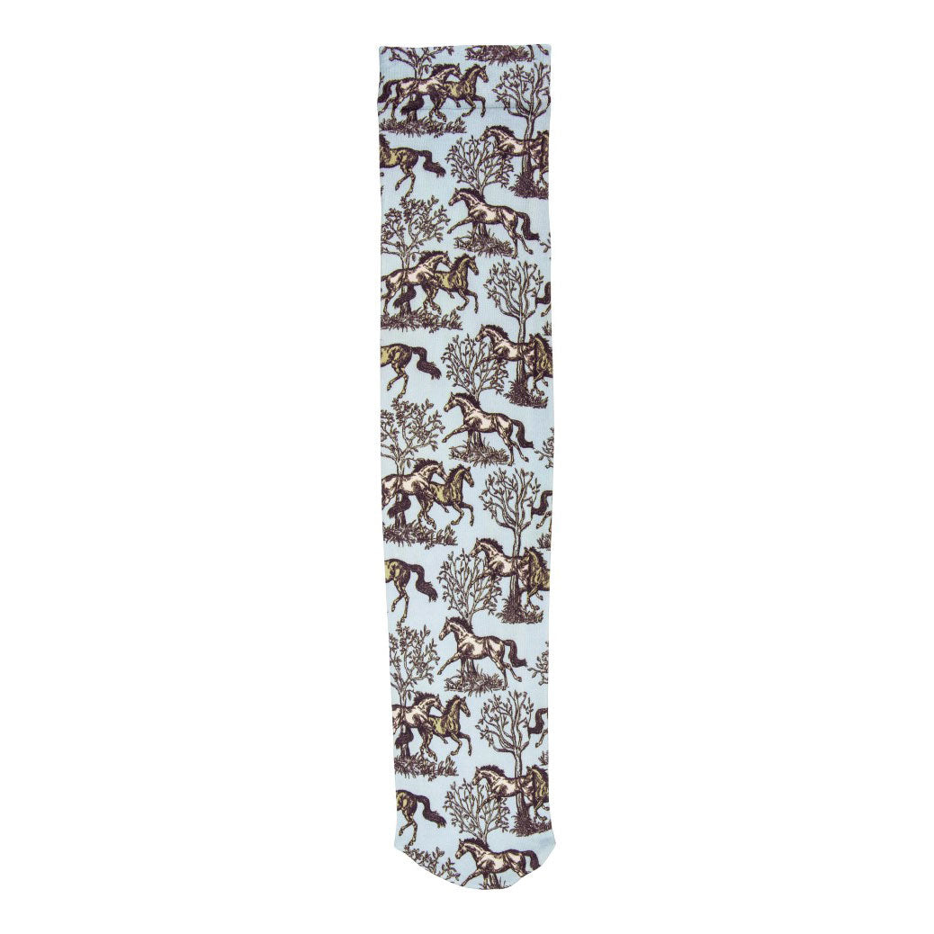 AWST Int'l Lila Blue Toile Socks