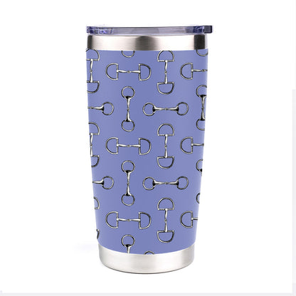 AWST Int'l 20 oz Stainless Steel Tumbler-Lila Vintage Snaffle Bit