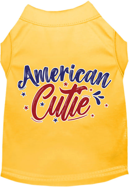 Patriotic Cat or Dog Shirt for Pets "American Cutie"
