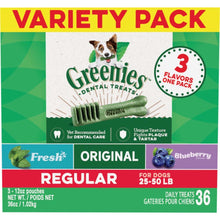 GREENIES 3-Flavor Variety Pack Dental Treats Regular 36oz