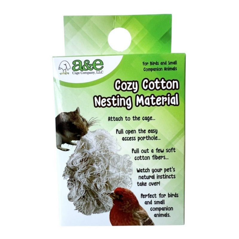A&E Cozy Cotton Nesting Material for Small Animal & Companion Bird