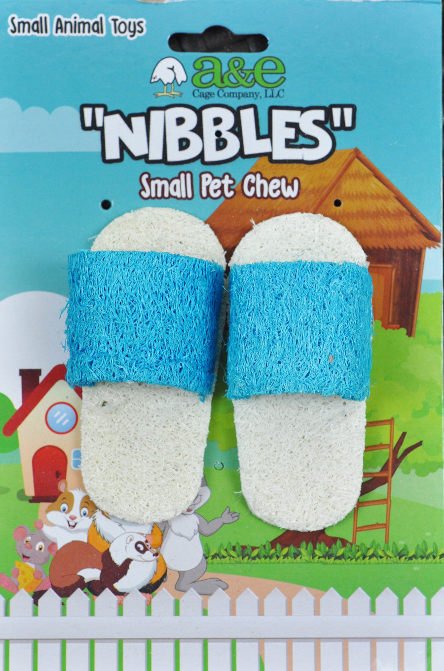 A&E Loofah Sandals Small Animal Chew Toy