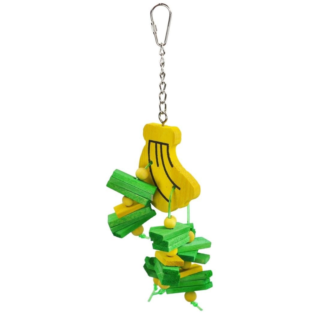 A&E Happy Beaks Banana Bird Toy Small