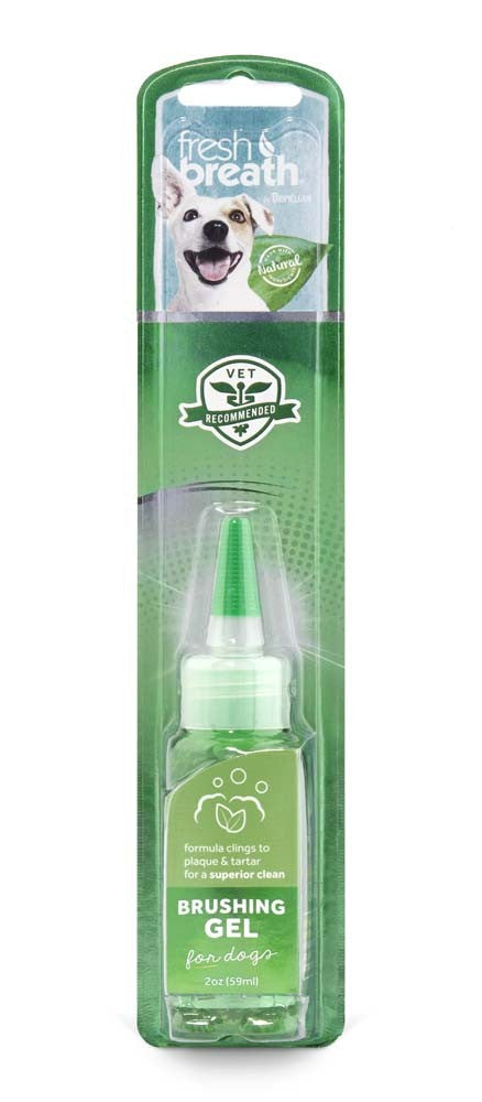 Fresh Breath by TropiClean Brushing Dental & Oral Care Gel for Pets, 2oz