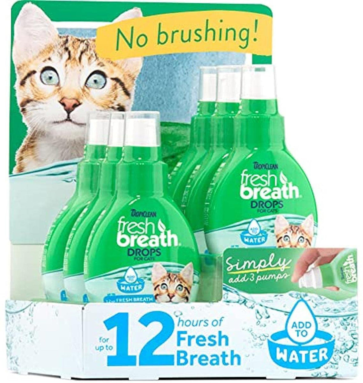 Fresh Breath by TropiClean 6pc Drops for Dogs Display