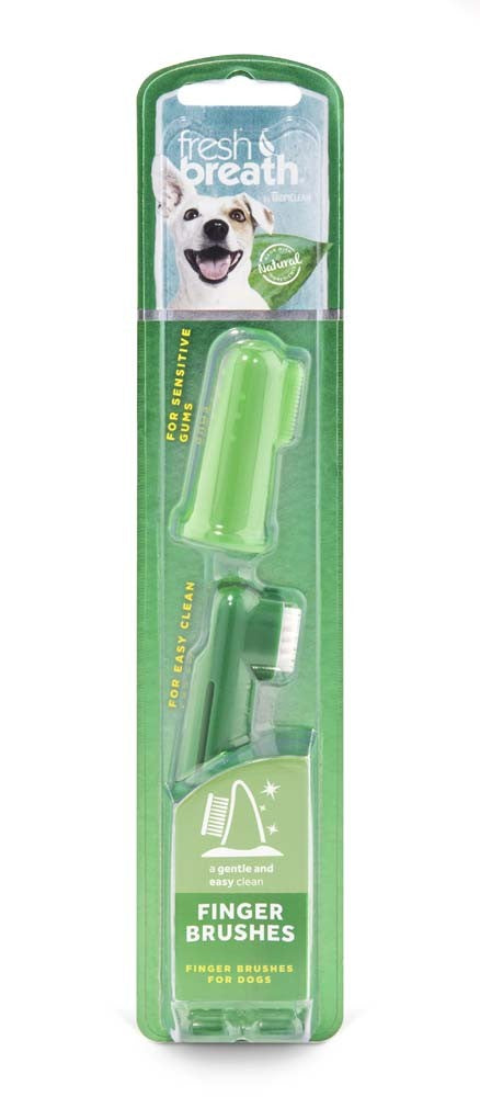 Fresh Breath by TropiClean Finger Brushes for Pets, 2 pack