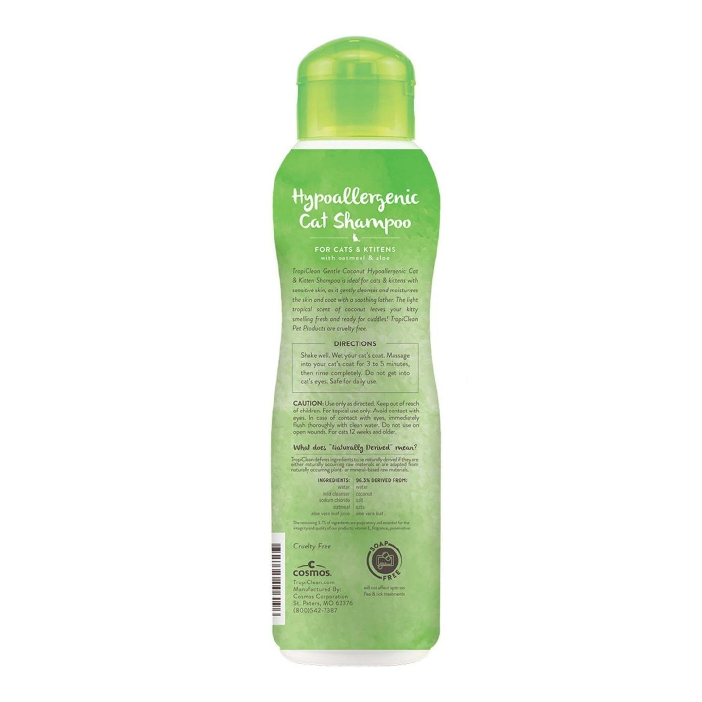 Tropiclean Cat Deep Cleansing Shampoo Berry Coconut 12oz. Default Title