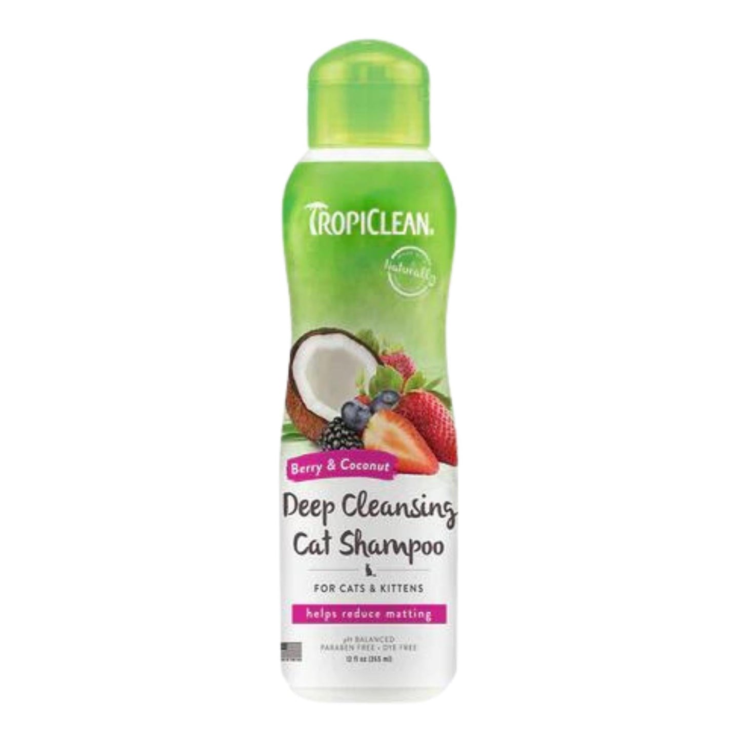 Tropiclean Cat Deep Cleansing Shampoo Berry Coconut 12oz. Default Title