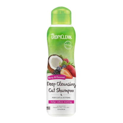 Tropiclean Cat Deep Cleansing Shampoo Berry Coconut 12oz. Default Title