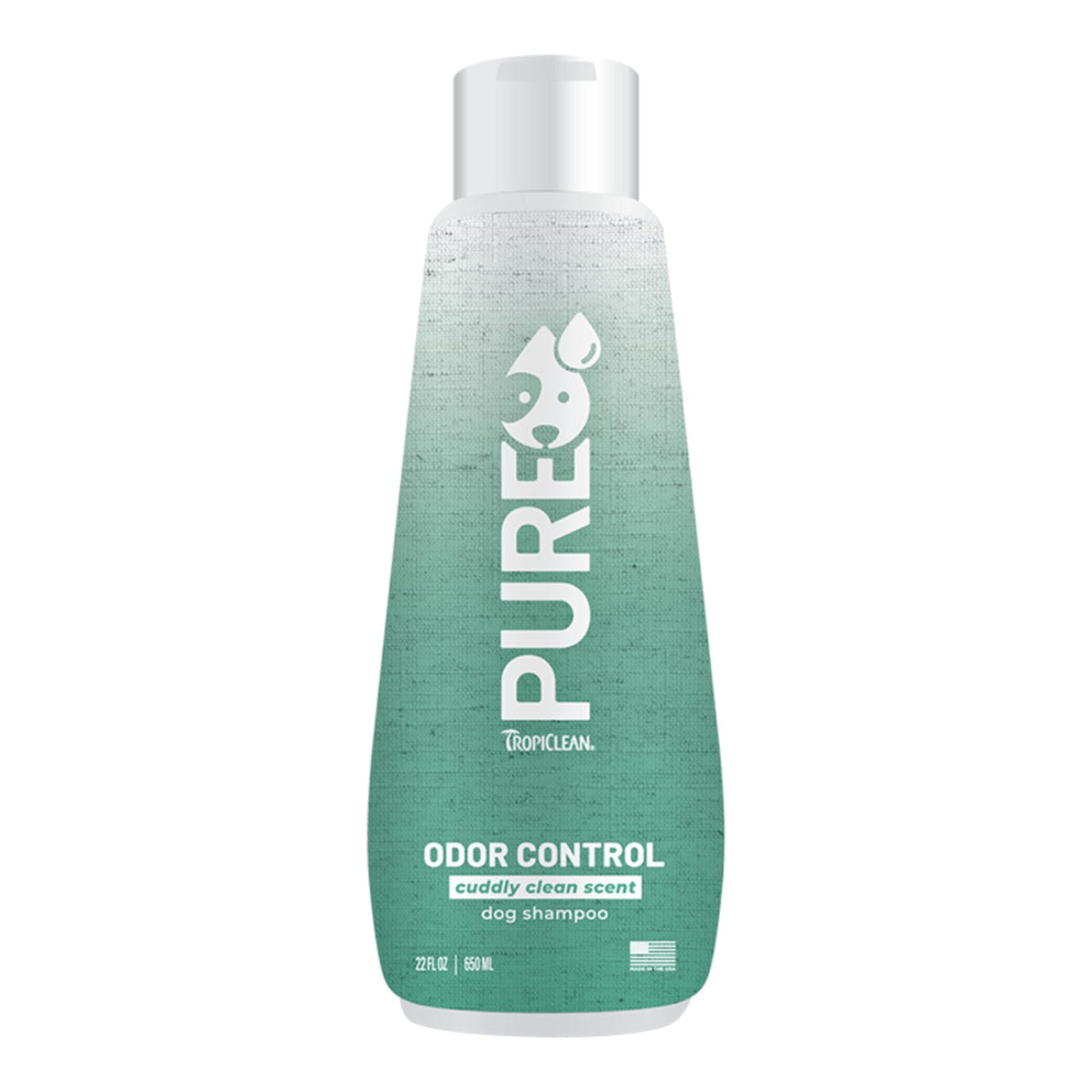 Tropiclean Dog Pure Odor Control Shampoo Cuddly Clean 22oz.