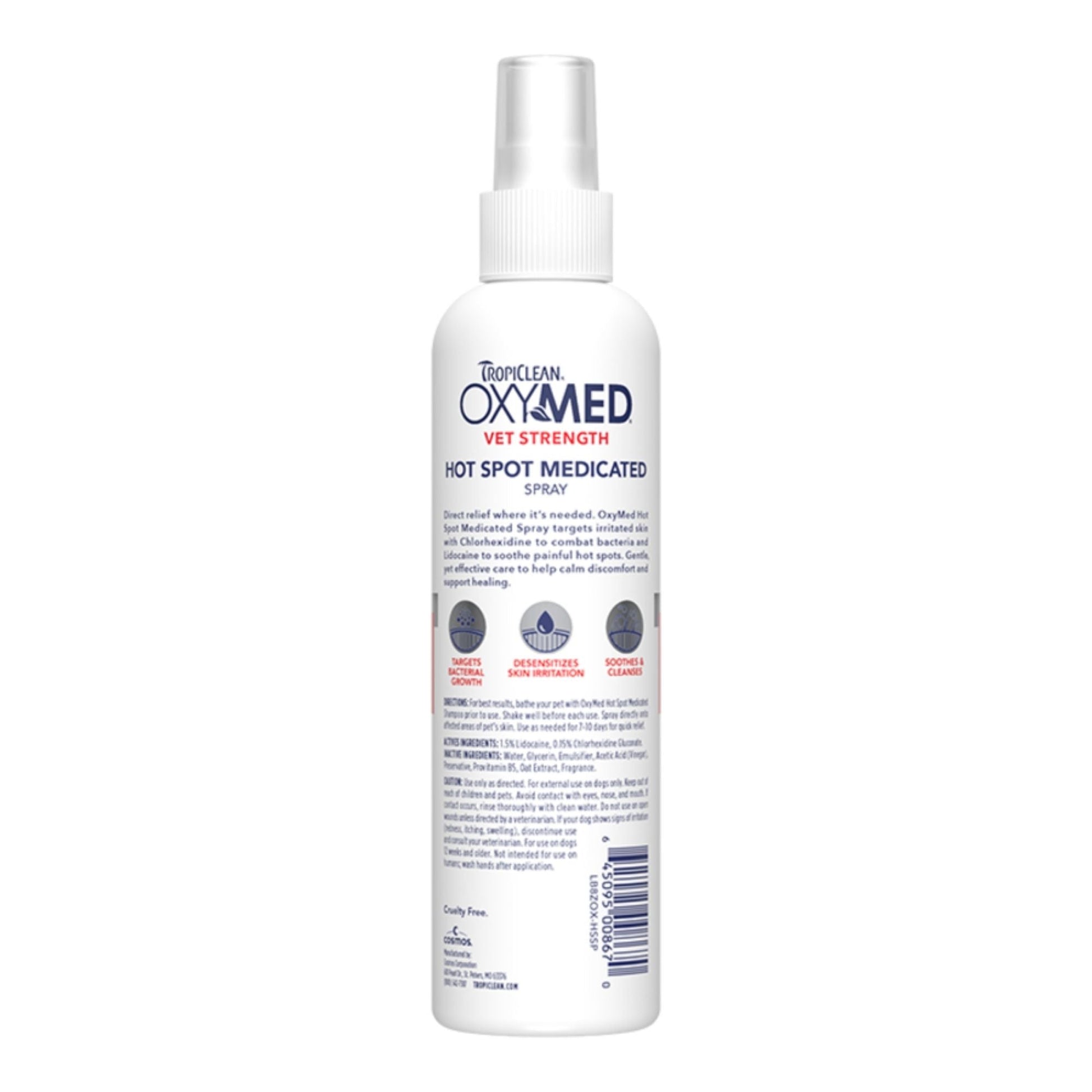 Tropiclean Oxymed Dog Hot Spot Spray 8oz.