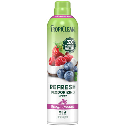 Tropiclean Dog Deodorizing Spray Berry & Coconut 10oz.