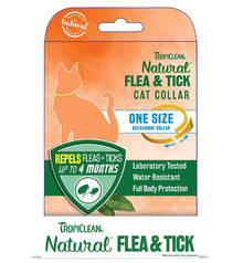 TropiClean Natural Flea & Tick Cat Collar Counter Display 1ea/One Size, 6 pk