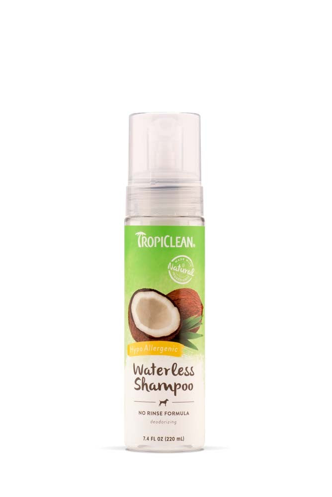 TropiClean No Rinse Hypoallergenic Dog Shampoo Coconut 7.4oz