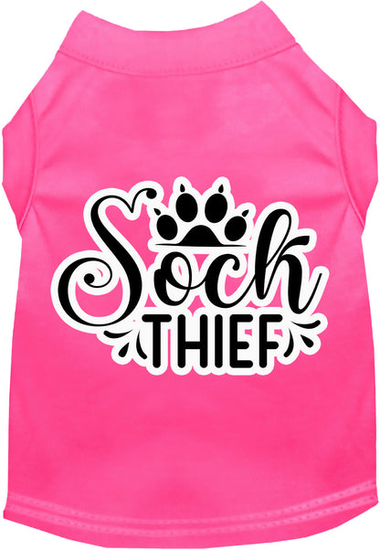 Fun Cat or Dog Shirt for Pets "Sock Thief"
