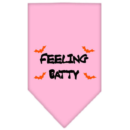 Halloween Pet and Dog Bandana Screen Printed, "Feeling Batty"