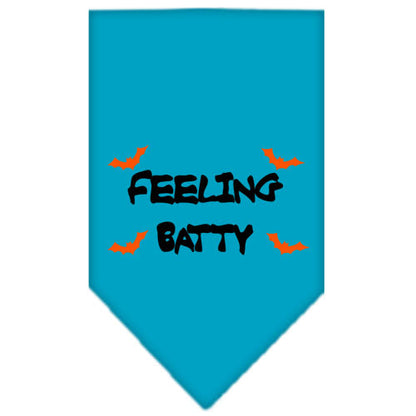 Halloween Pet and Dog Bandana Screen Printed, "Feeling Batty"