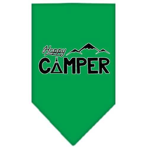 Pet and Dog Bandana Screen Printed, "Happy Camper"