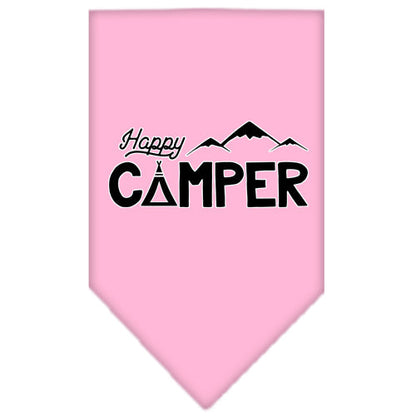 Pet and Dog Bandana Screen Printed, "Happy Camper"
