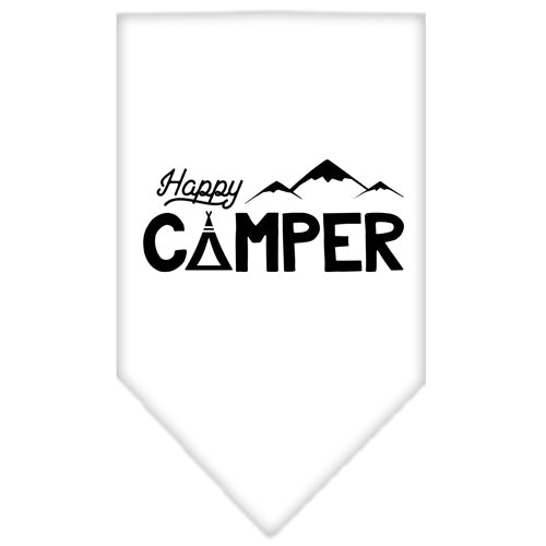 Pet and Dog Bandana Screen Printed, "Happy Camper"