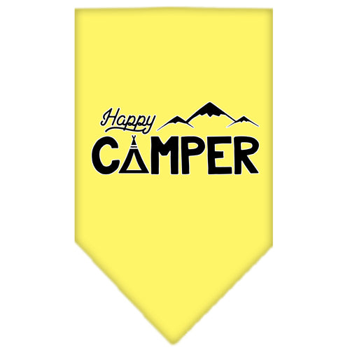 Pet and Dog Bandana Screen Printed, "Happy Camper"