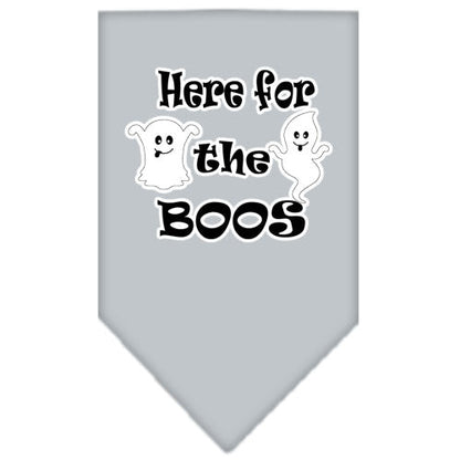 Halloween Pet and Dog Bandana Screen Printed, "Here For The Boos"