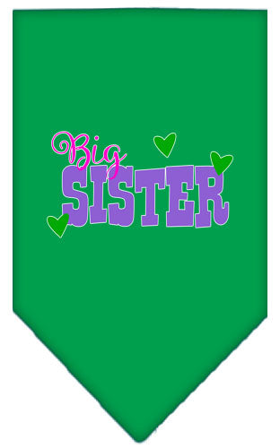 Pet and Dog Bandana Screen Printed, "Big Sister"