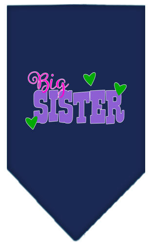 Pet and Dog Bandana Screen Printed, "Big Sister"
