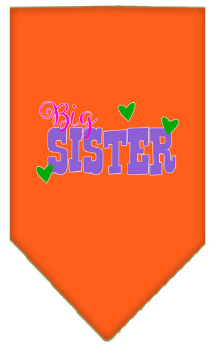 Pet and Dog Bandana Screen Printed, "Big Sister"