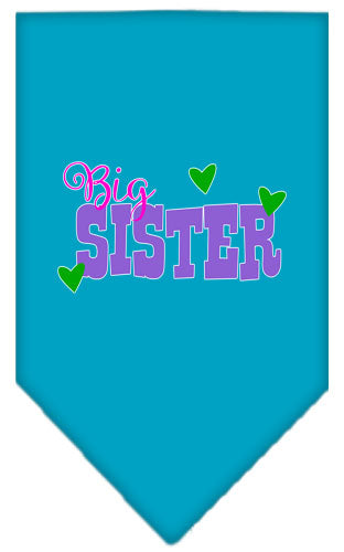Pet and Dog Bandana Screen Printed, "Big Sister"