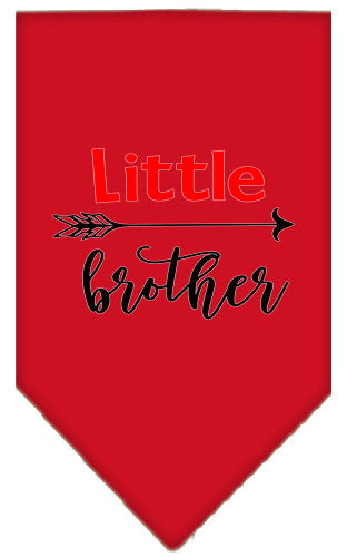 Pet and Dog Bandana Screen Printed, "Little Brother"